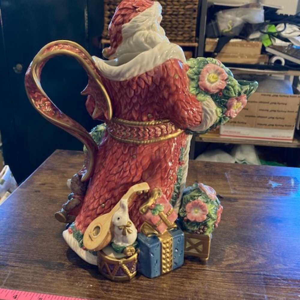 COPY - Fitz & Floyd vintage Santa Claus water pitcher - Picture 3 of 8